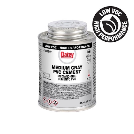 Oatey Oatey Gray Cement For PVC 8 oz 30884V